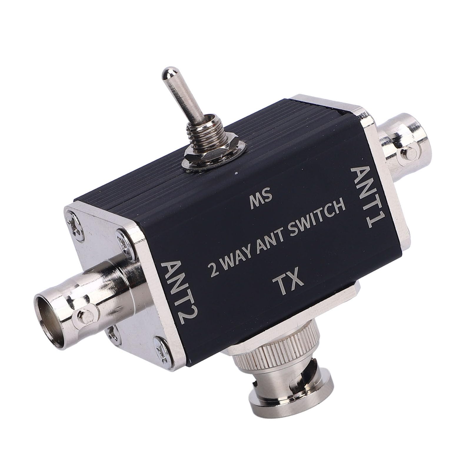 Zunate Splitter di Trasferimento di Antenne Manuali a 2 Vie, con Connettore BNC da 100 W in Oro a Frequenza 1-30 MHz Frequenza CB Antenna Prosciutto Splitter Coassiale per Prosciutto