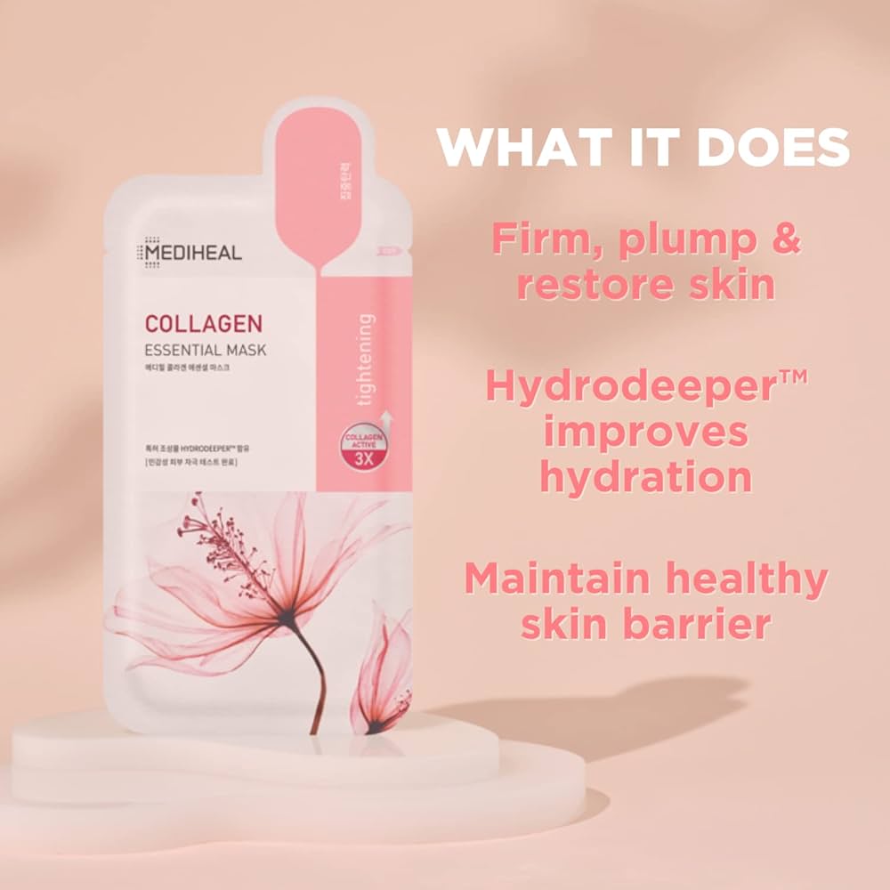 プランエス Mediheal Collagen シートマスク プランエス Mediheal Collagen シートマスク Amazon.com
