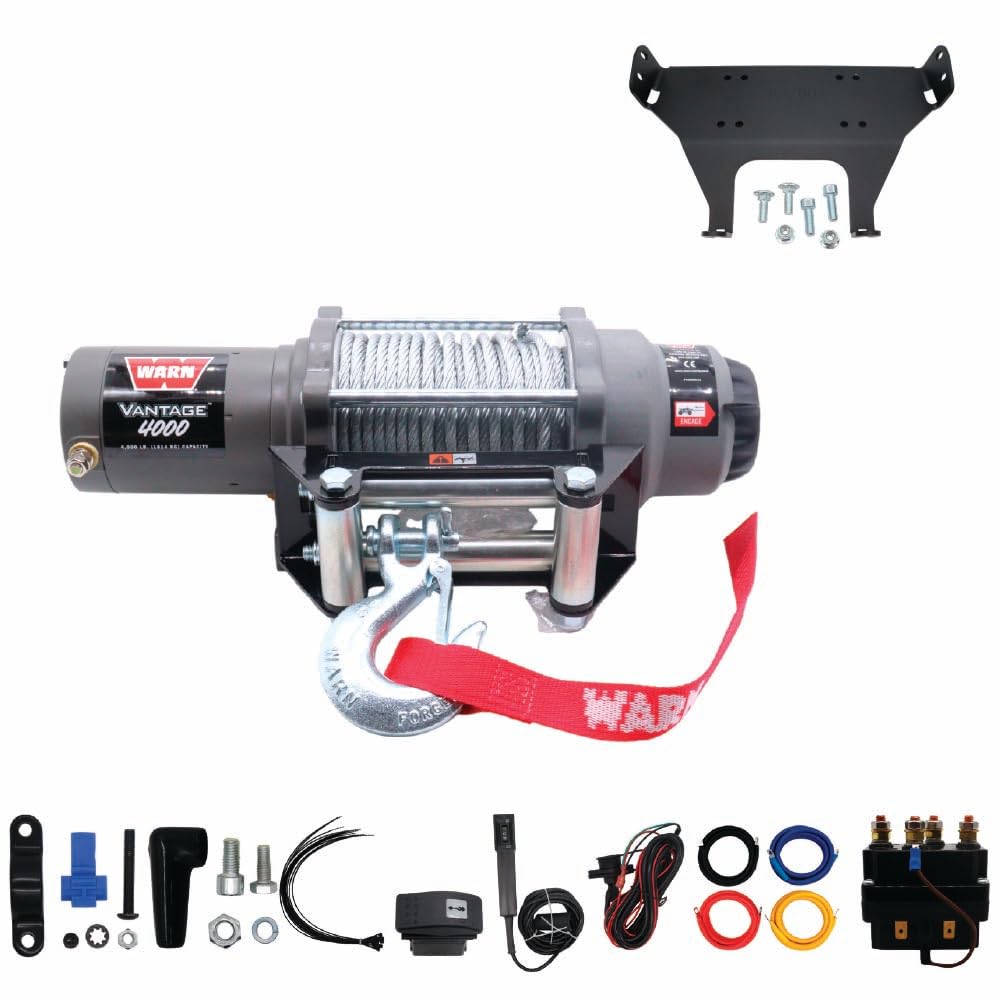 Amazon.com: WARN Vantage 4000 12V DC Electric Winch & Mount, 16-22