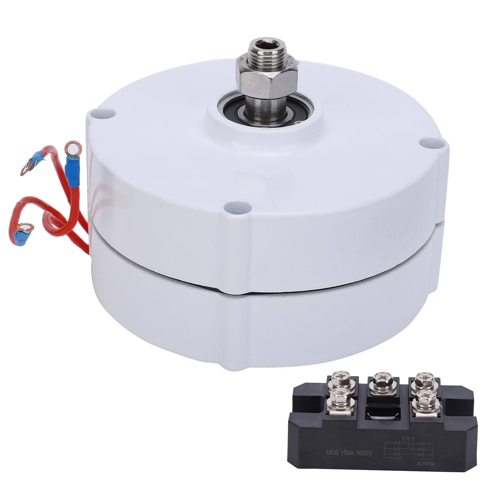 Pissente Generatore a Magneti Permanenti NdFeB Alternatore a Magneti Permanenti CA Trifase 200W 600r M Trasmissione Diretta Bassa Coppia di Avviamento per Energia Idroeolica Eolica Utenti (con
