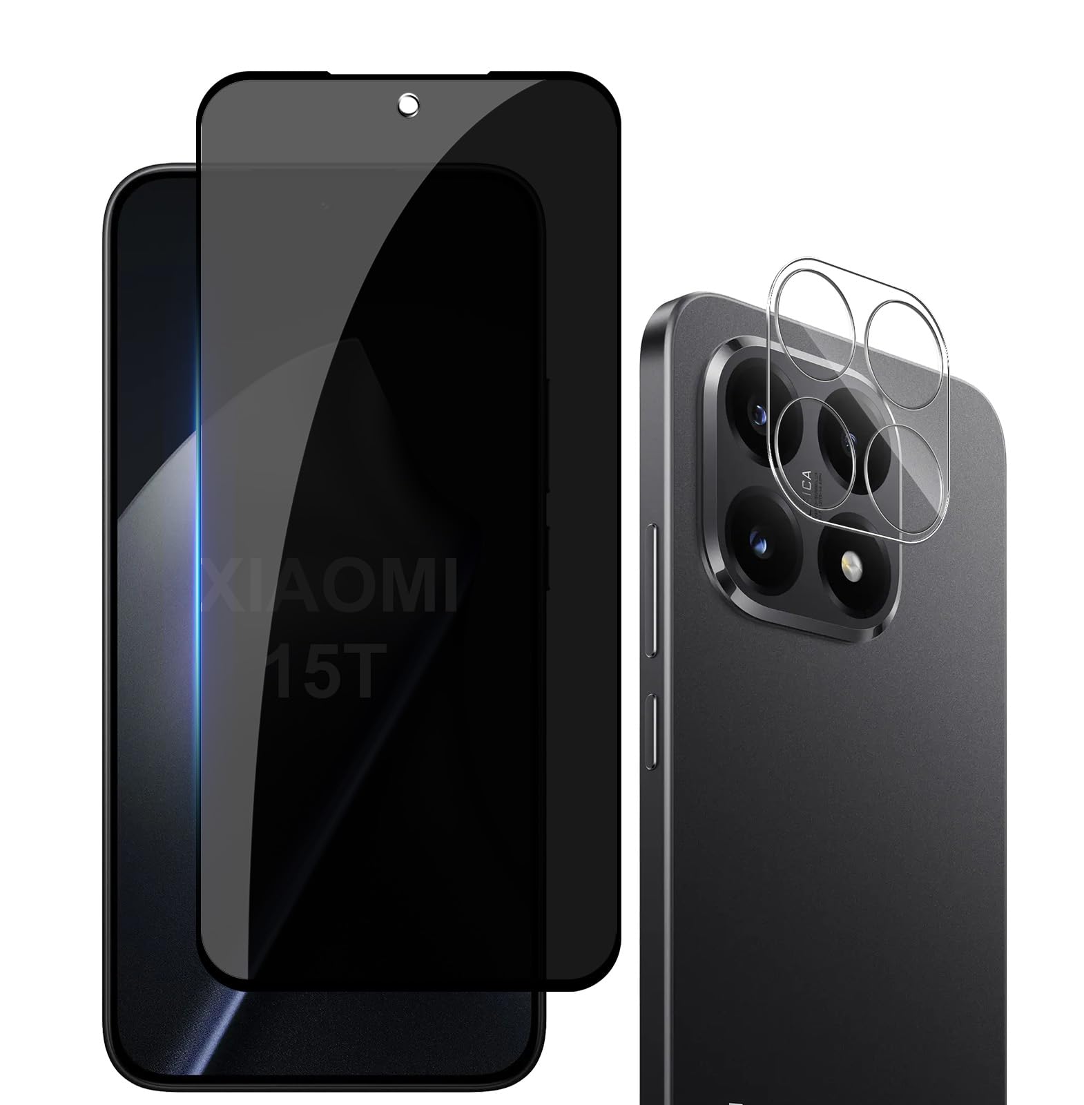Xiaomi 15T Pro プライバシーフィルムおまけ Xiaomi 15T Pro / 15T 用 保護フィルム | のぞき見防止タイプ | 【保護