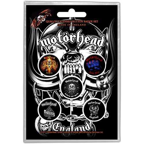 Preisvergleich Produktbild Motörhead - Ansteck Button 5er Set - Album Mix - Logo