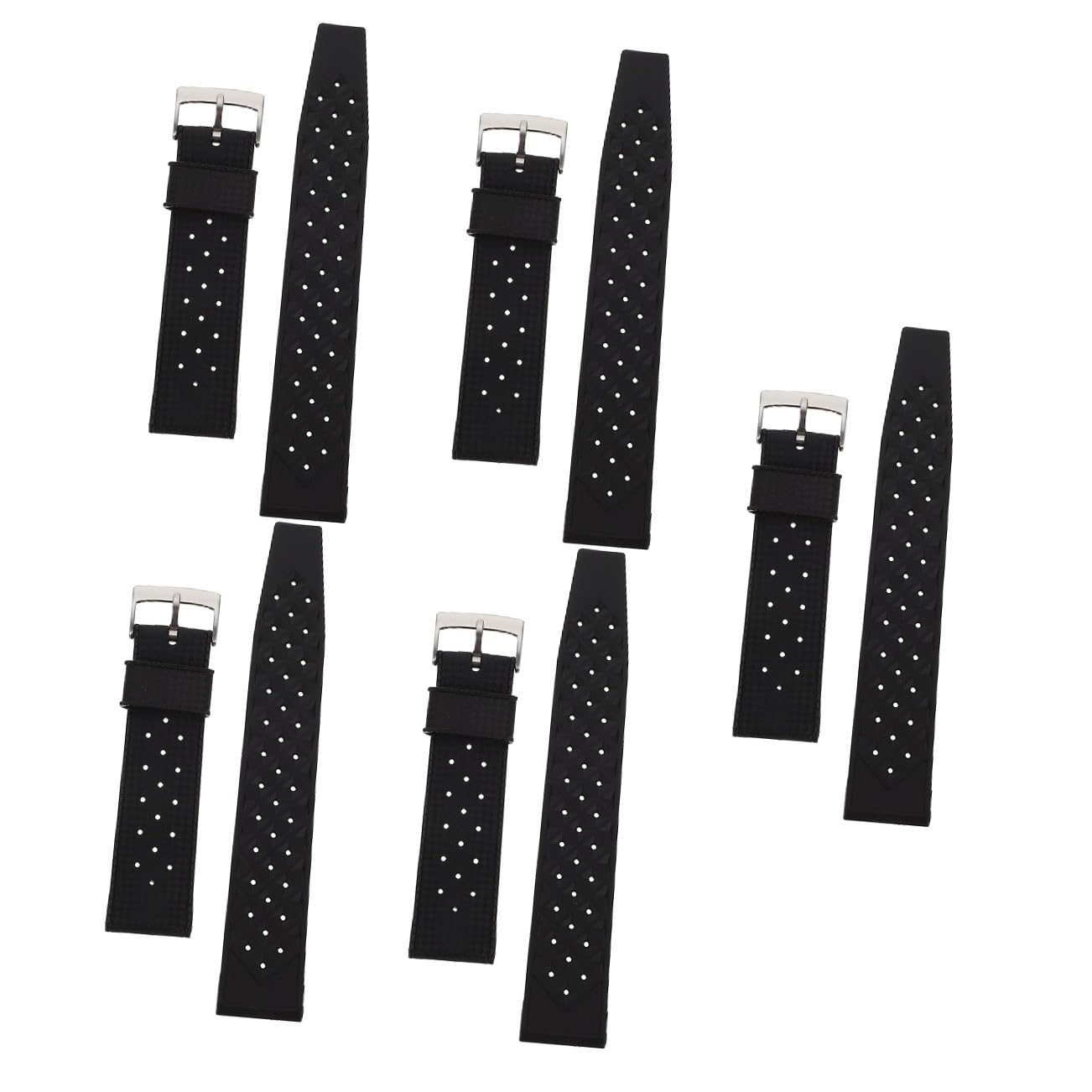 Gatuida 2Pcs Cinturino In Silicone Traspirante Cinturino Nero Accessori Per Lo Sport Orologio In Silicone Per Orologio In Reloj Deportivo Para Mujer Per