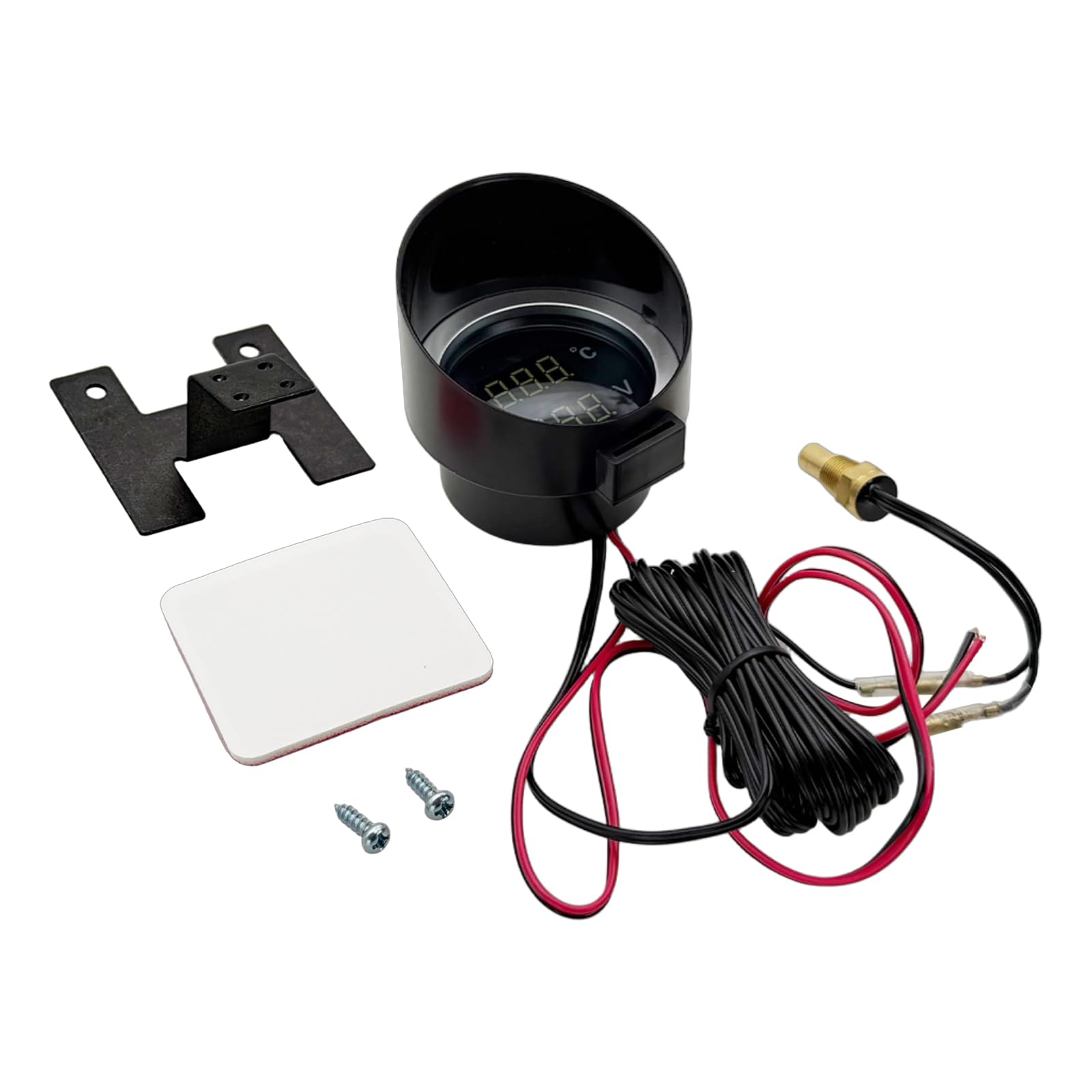 Indicador digital de temperatura del agua, voltímetro digital de temperatura del agua para automóviles y camiones para modificación de vehículos