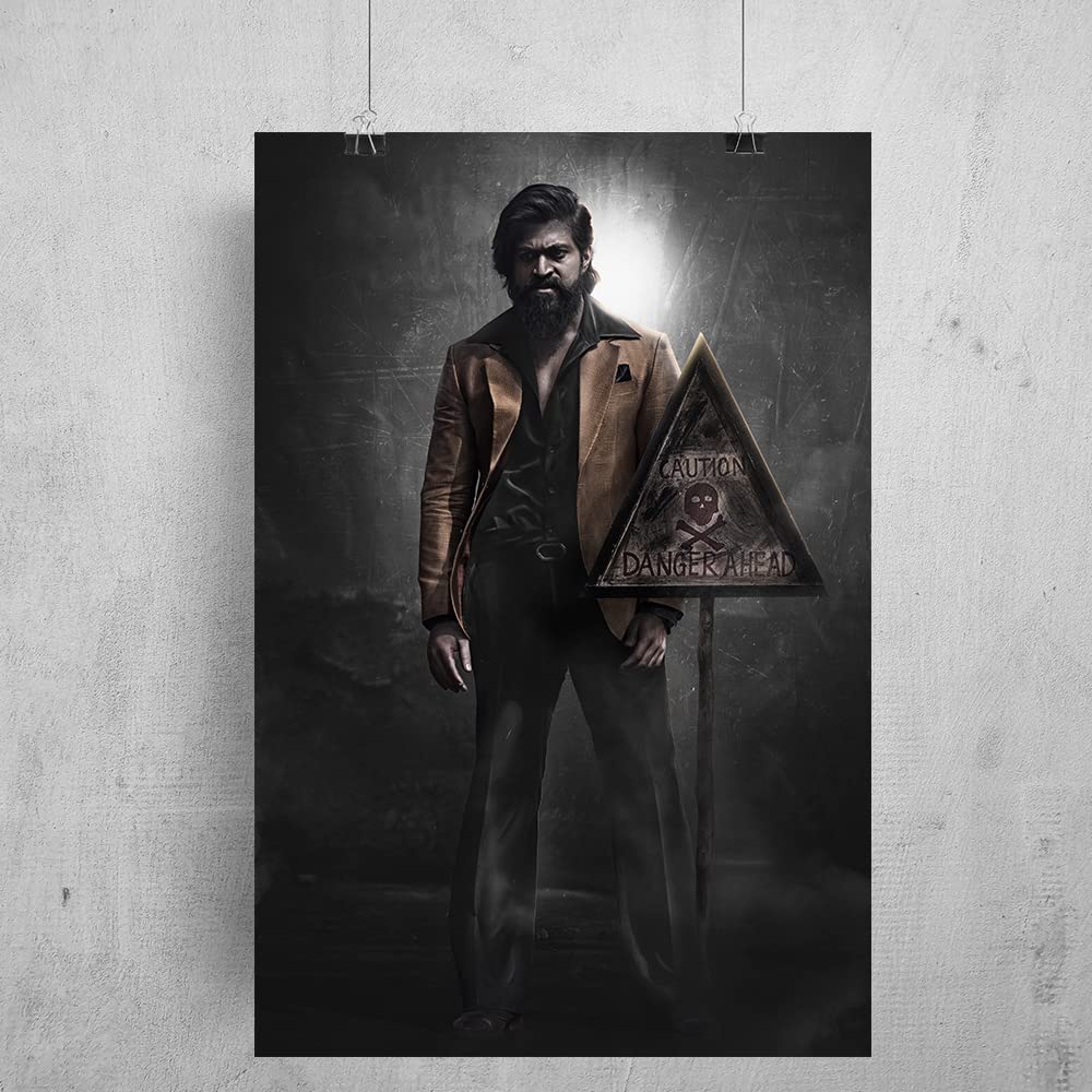 REDCLOUD Kgf chapter 2 wall poster for room with tapping splash proof and dust proof