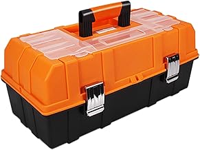 Baoblaze Caixa organizadora de ferramentas caixa de ferramentas de armazenamento dobrável com alça dobrável recipiente de 3 camadas estojo de armazenamento de ferramentas resistente caixa de armazenamento de ferramentas para oficina