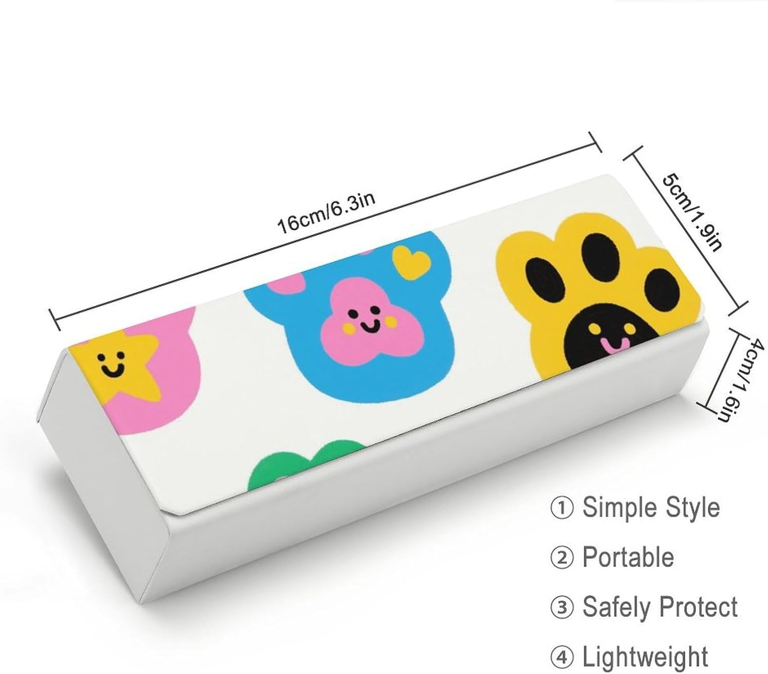 Magnetic Glasses Case with Cleaning Cloth for Eyeglass Sunglasses image 2