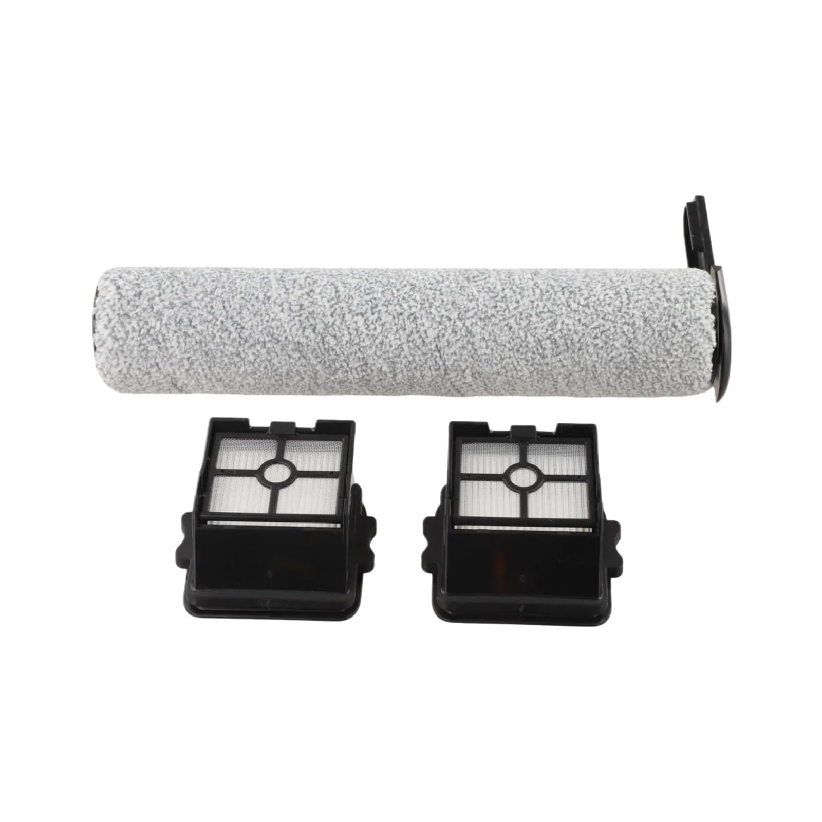 Juego de cepillo rodillo y filtro, compatible con Laresar, M3 AC1 Elite | 1 cepillo rodillo y 2 filtros, plástico duradero y papel de filtro de alta eficiencia, gris negro