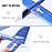 BooTaa 2 Pack Airplane Toys, 17.5 Large Throwing Foam Plane, 2 Flight Mode Glider, Flying Toy for Kids, Birthday Gifts for 3 4 5 6 7 8 9 10 11 12 Year Old Boys Girls, Outdoor Sport Toys Party Favors