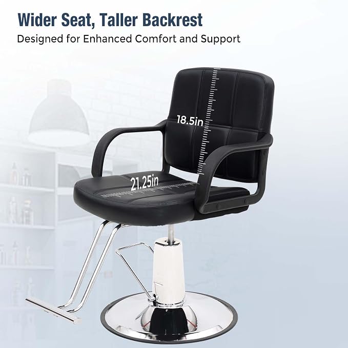 Silla para peluquería Tatub 360° con bomba hidráulica miniatura 3