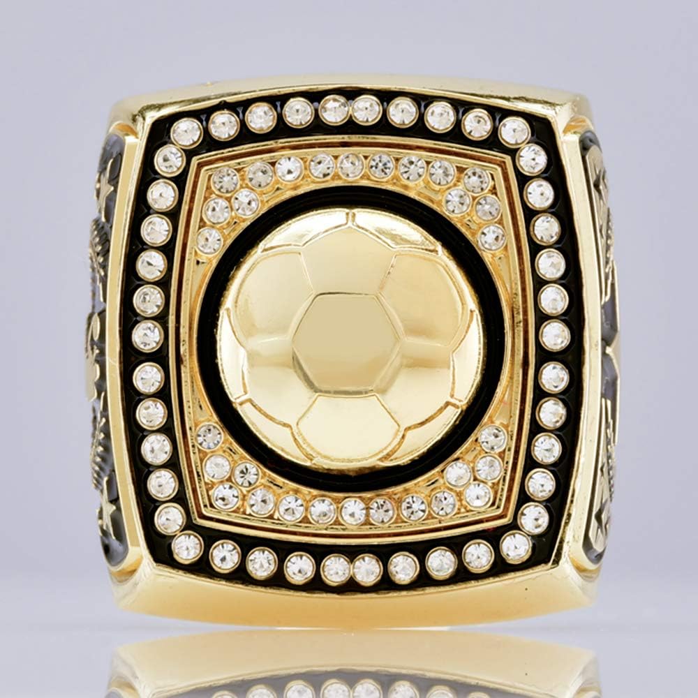 Express Medals Epic Soccer Trophy Ring with Display Stand and Neck Chain