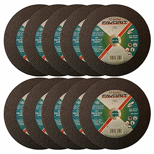 Toroflex FAVORIT Trennscheibe Universal Stahl - Flexscheiben - Schneidscheibe - F41 gerade - 230 mm Durchmesser - 10 Stück Cover
