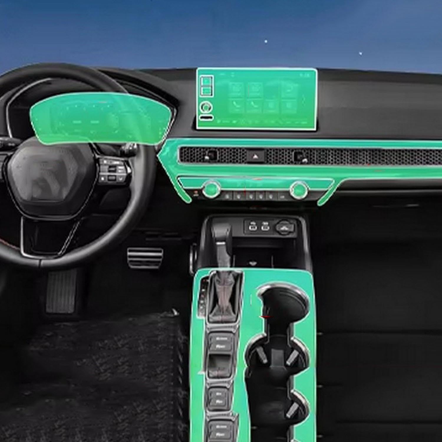 Film de protection d'écran en TPU transparent Honda Civic 11 Fuel