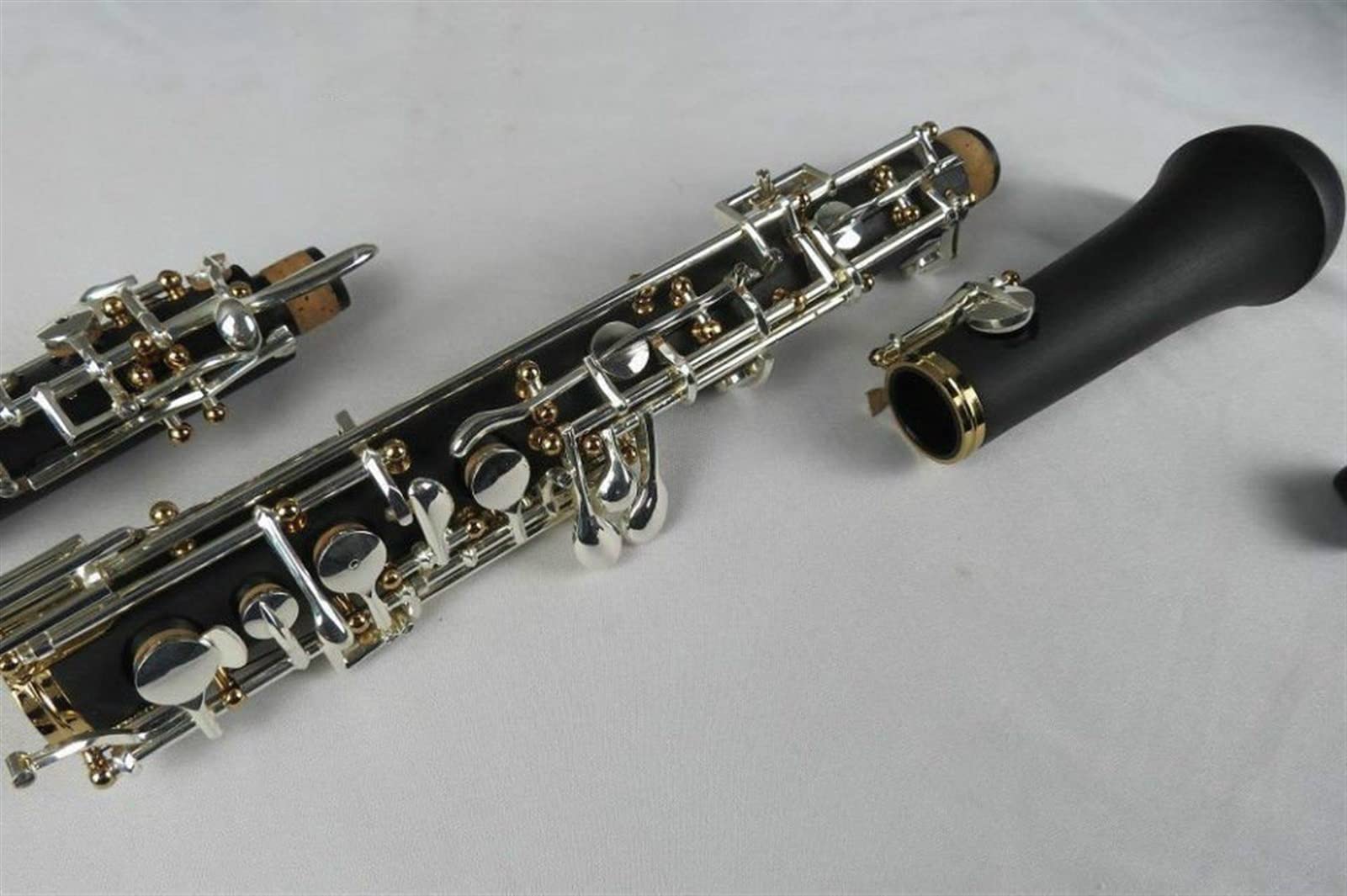 Strumento Oboe Concerto in Legno Composito Professionale Oboe Semiautomatica, Oro/Argento Due-TON C Key Principiante di Oboe