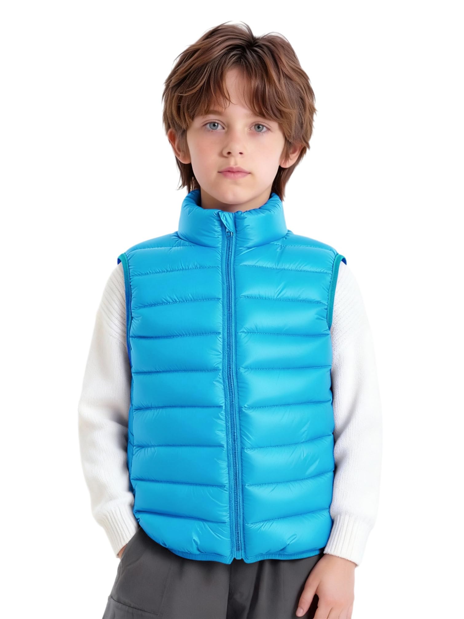 LOIJMK Bambino inverno autunno ragazzi ragazze senza maniche flash esterno con orecchie d'orso cappello cerniera giubbotto giubbotti bambini primavera ragazzi 152, Colore: rosa., 1-2 anni