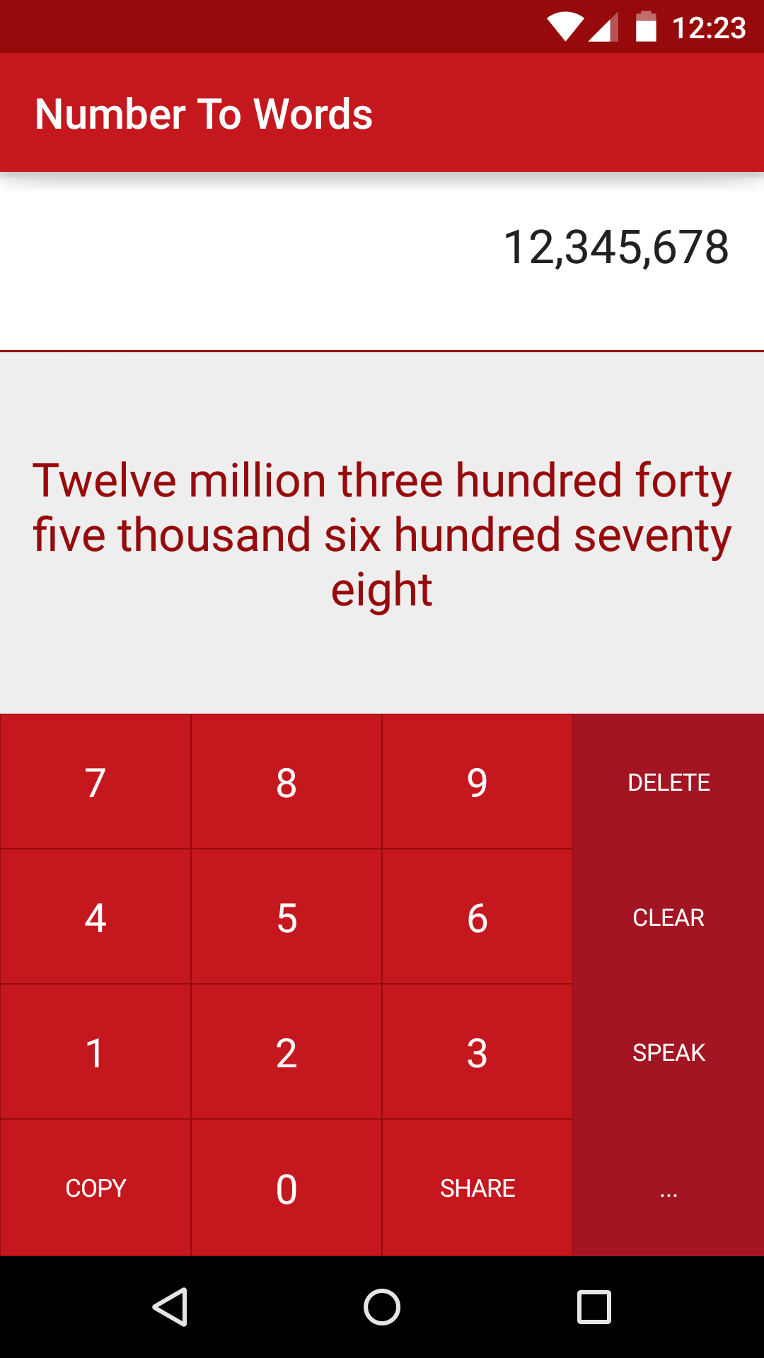 Number To Words - App on Amazon Appstore