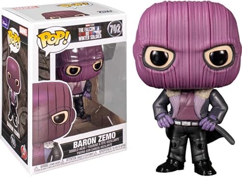 Miniatura 2 de POP Marvel: Falcon and The Winter Soldier - Figura de vinilo de Baron Zemo Funko (paquete con funda protectora de caja compatible)