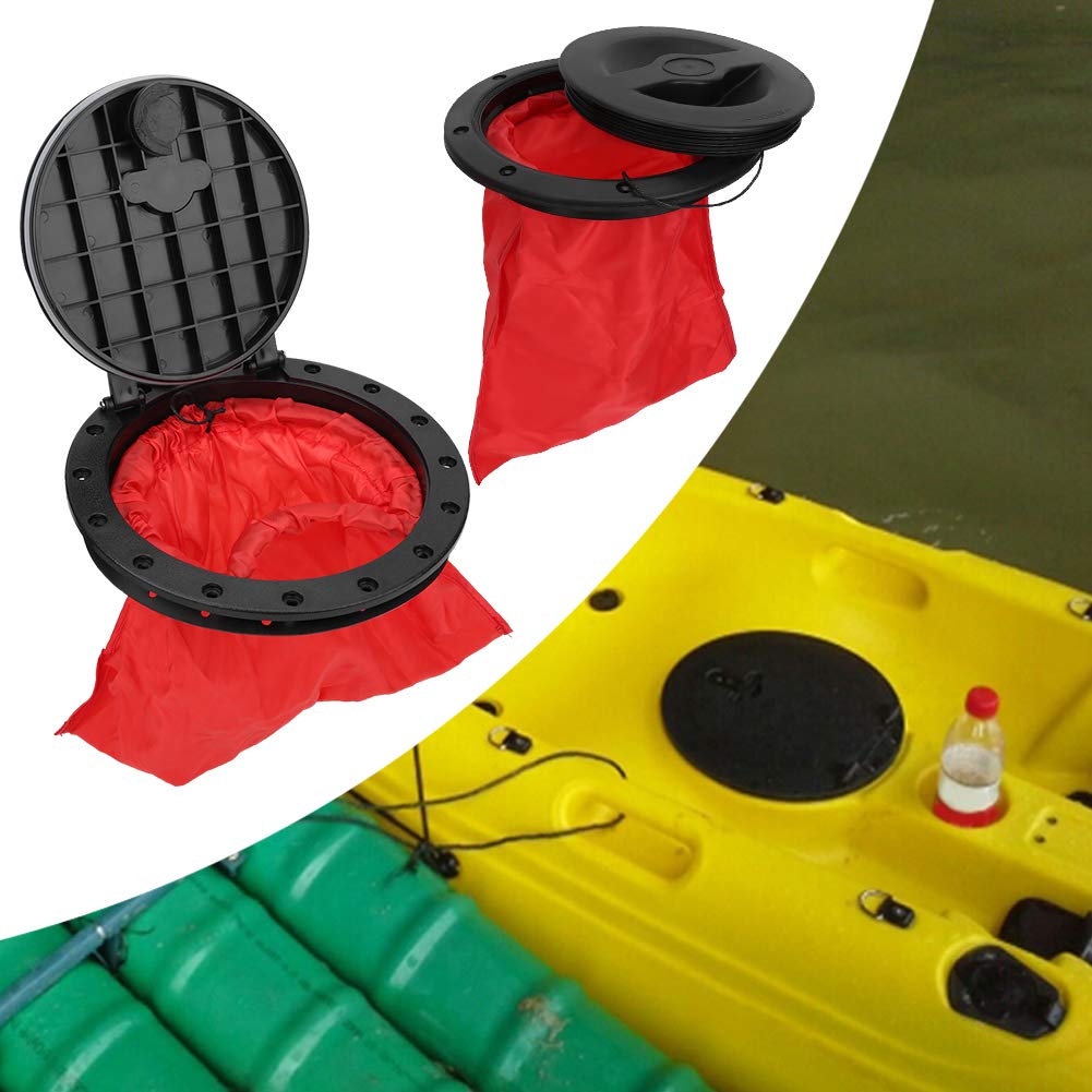 YUUGAA Kayak Hatch Cover, Boat Sealing Hatch Cover Round Circular Type Lid Waterproof Kayak Accessories W/Storage Bag(6 inches) - Image 4