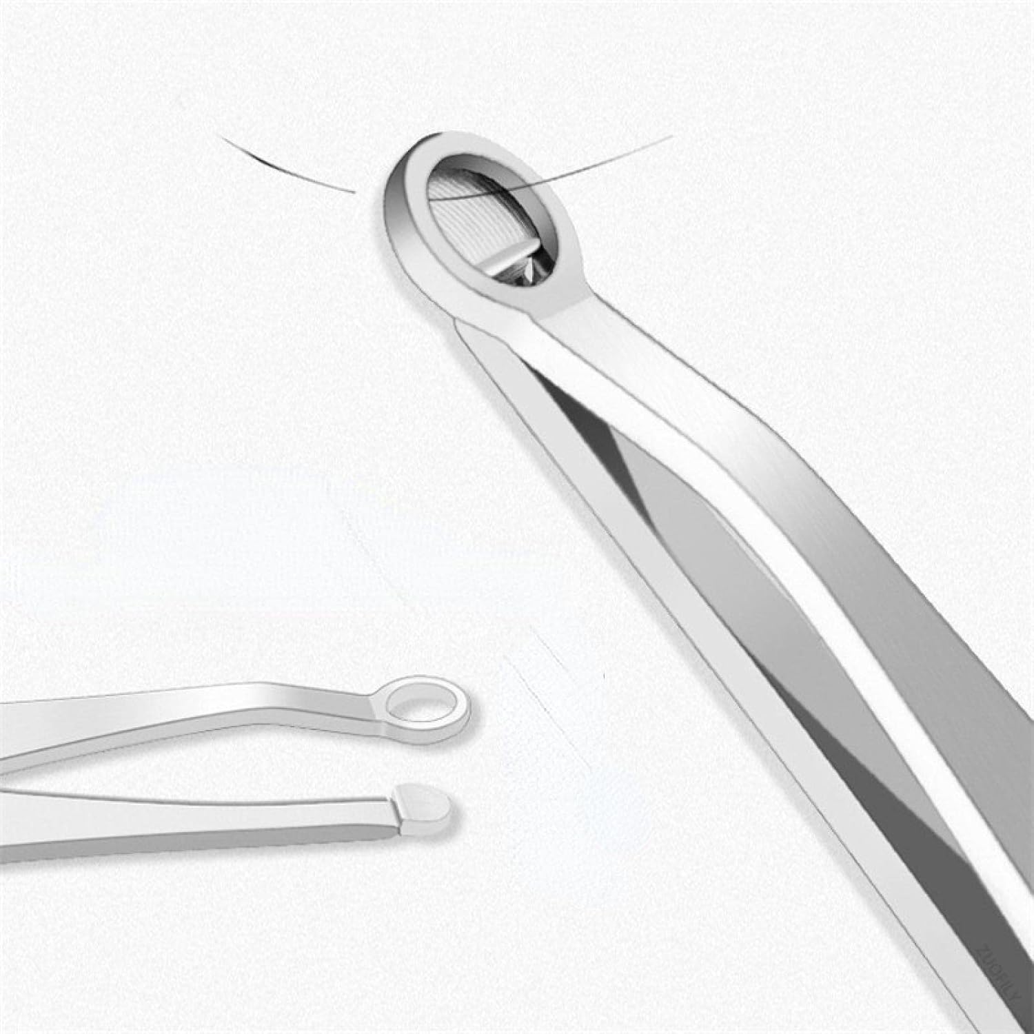 推奨 ステンレス製丸頭押圧式鼻挟みひげとひげトリマー眉挟み美容ツール ブラック Lcoo Edu In