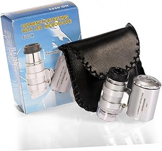 TEHAUX Microscope magnifier kids microscope handheld microscope for kids hand held microscope for kids Pocket microscope pocket magnifying glass currency banknote detection child