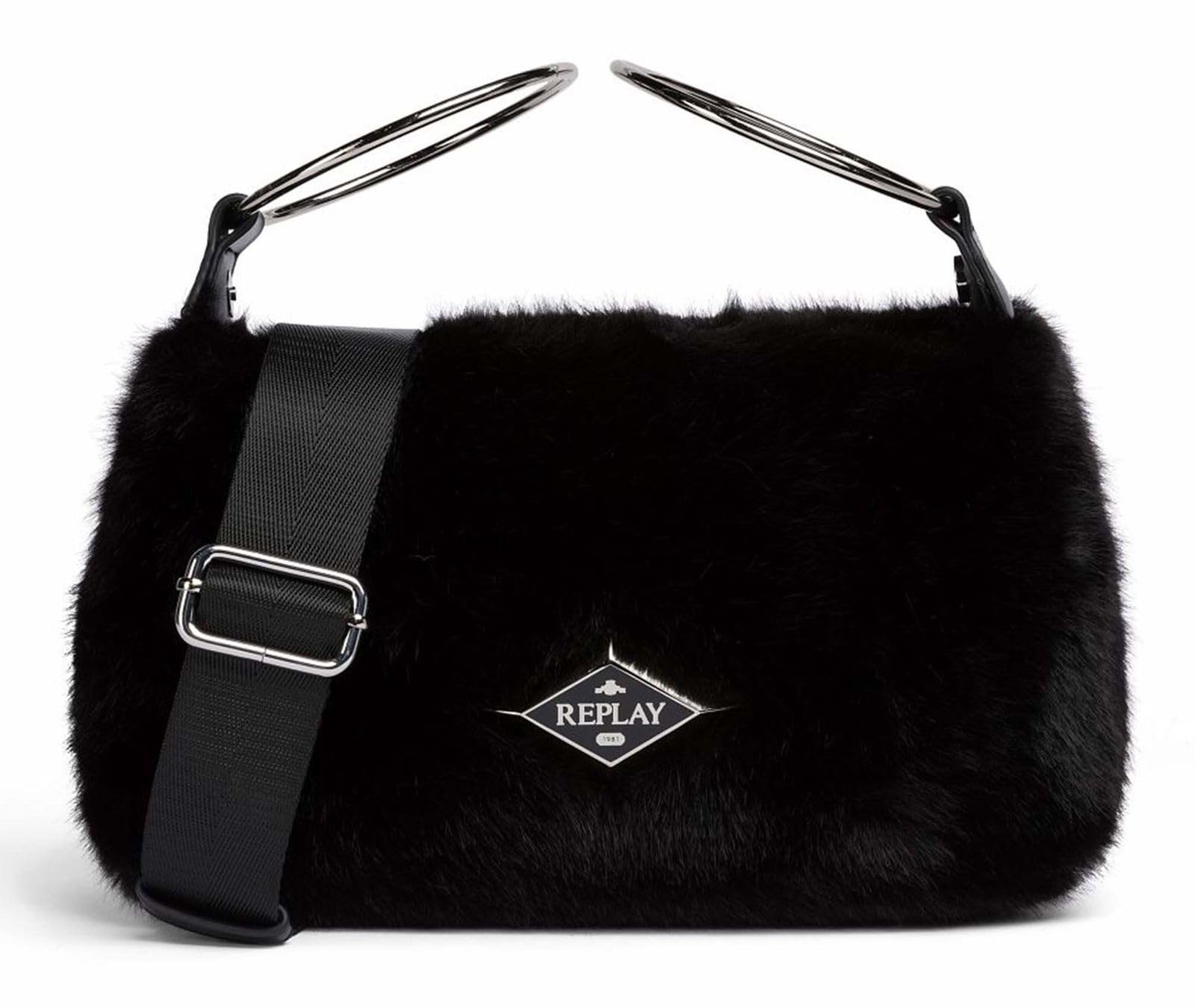 Replay Women Fw3004 Handbag, 0098 Black, Einheitsgröße