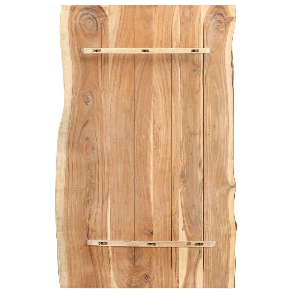 Générique Dessus de Table Bois d'acacia Massif 100x(50-60) x3,8 cm,286332