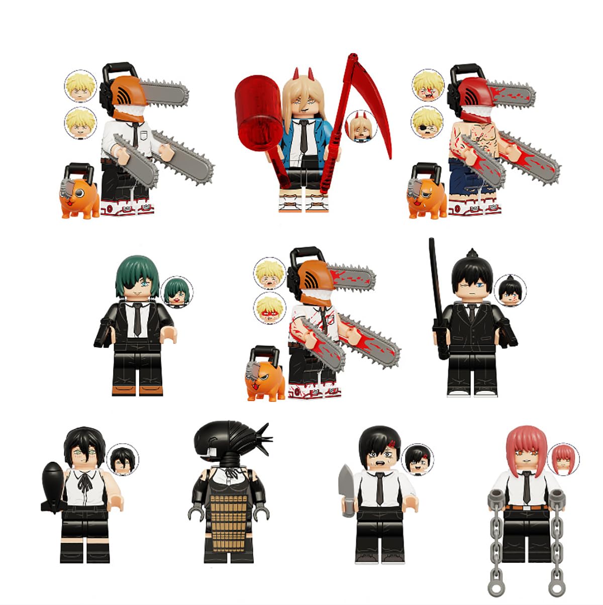 Amazon.co.jp: チェンソーマン ブロック パワー マキマ 銃の魔人