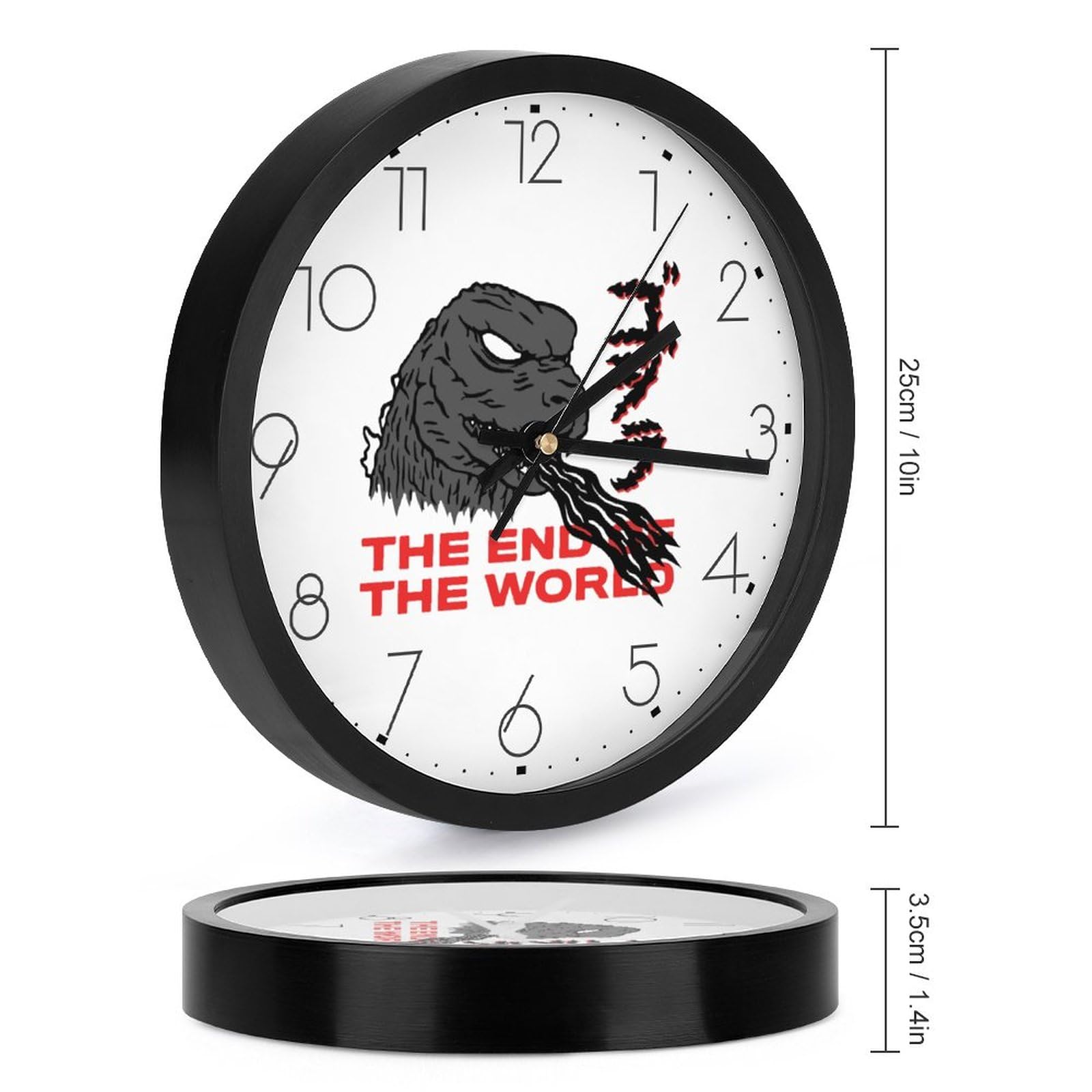 Amazon.co.jp: 壁時計 掛け時計 世界のゴジラ かけ時計 アナログ時計