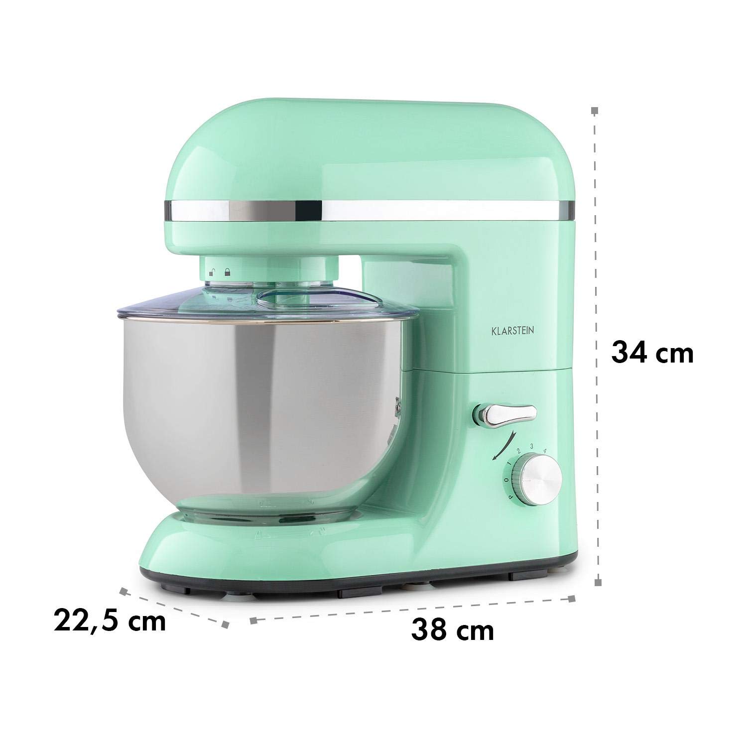 Klarstein Bella Küchenmaschine - Knetmaschine mit 6