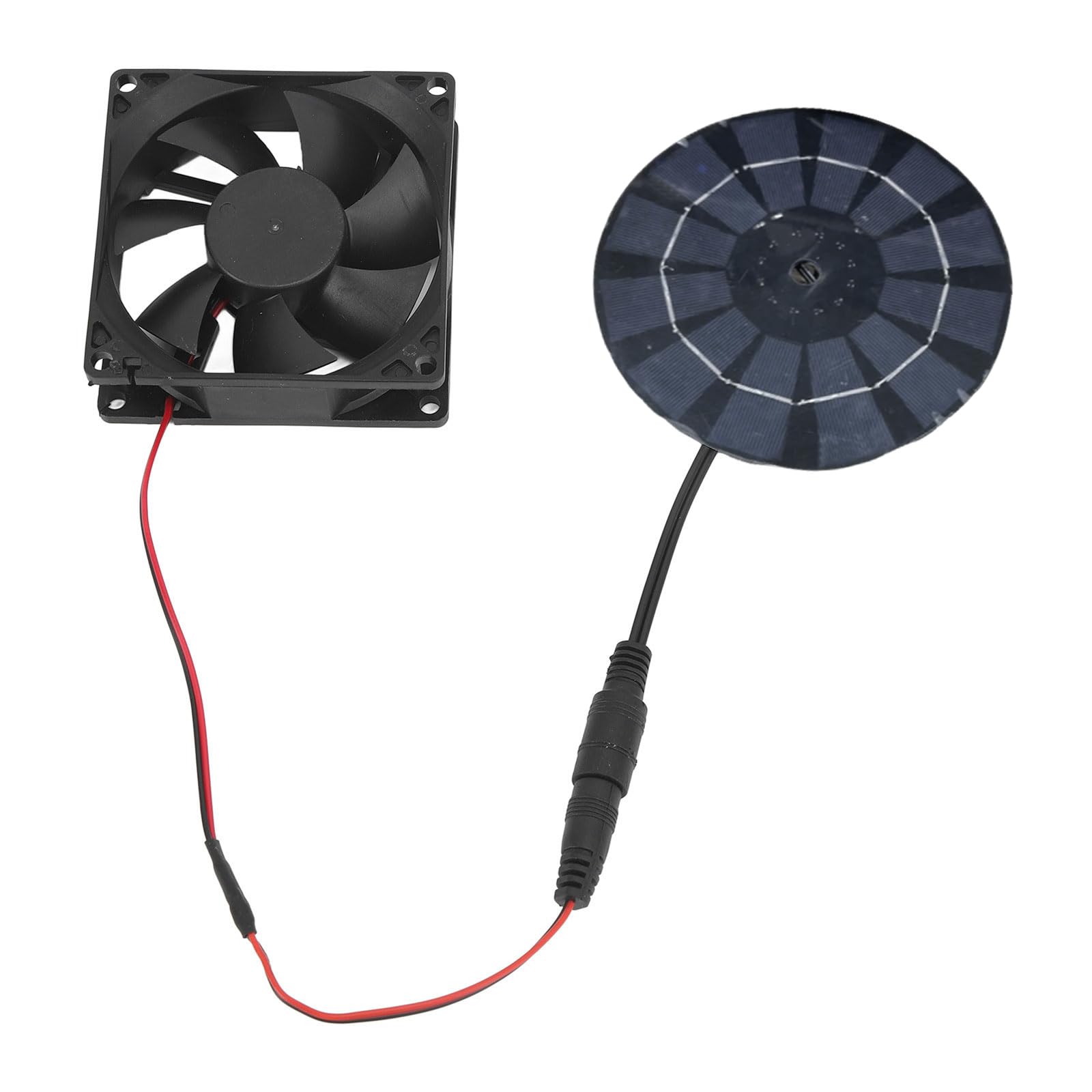 Elnwnnkc Multicolor Round Solar Exhaust Fan Air Extractor Panel Powered Waterproof Small Ventilator For Chicken House Greenhouse Outdoor Outlet