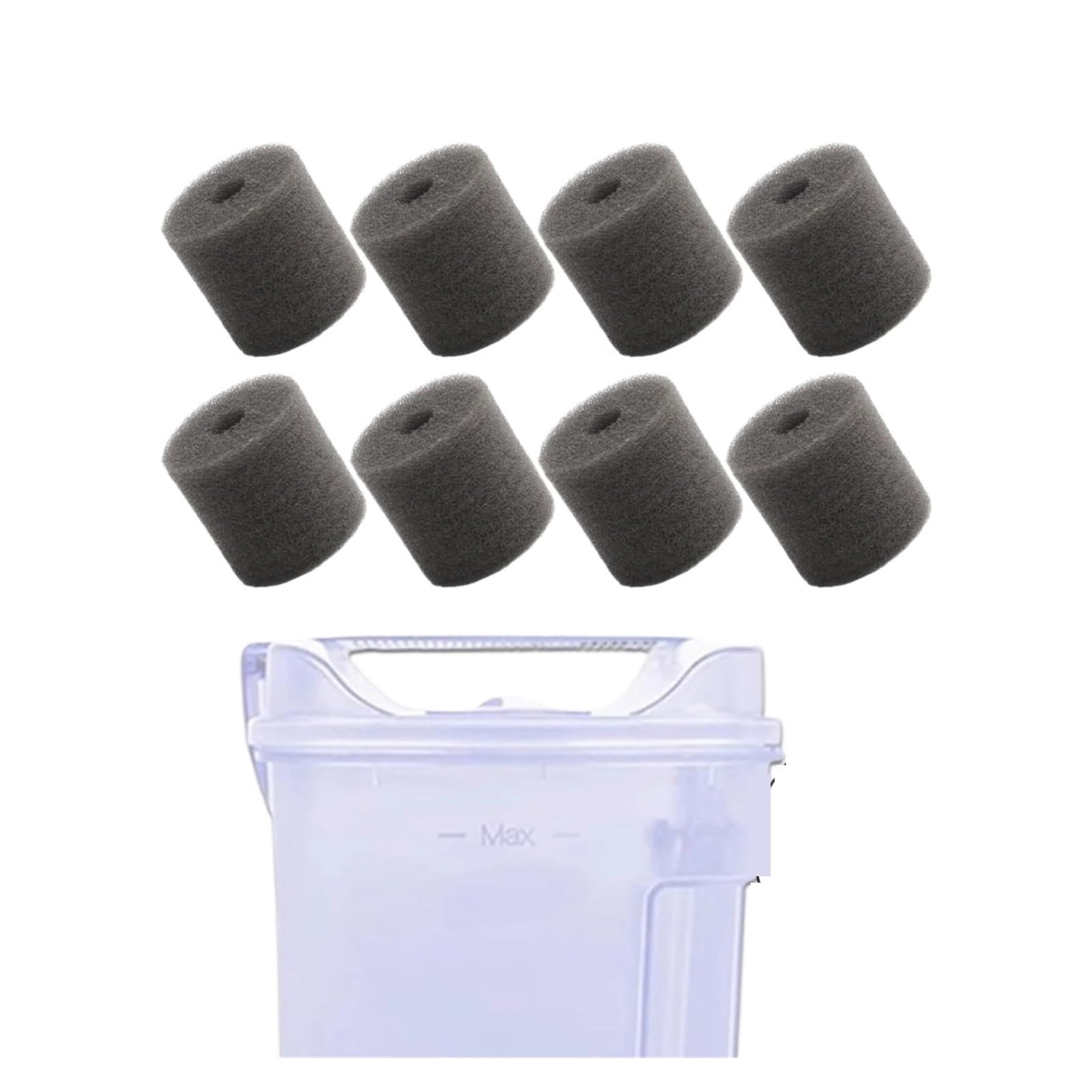 LTDXLNBWQ 8Pcs Clean Water Tank Filter Sponge Kit Replacement, Compatible With Narwal J1/J2/J3 Replacement Parts Vacuum Cleaner Accessories