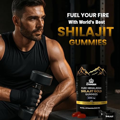 Miniatura 6 de Shilajit - Gomitas para hombres y mujeres  3000 mg Shilajit orgánico puro del Himalaya con Ashwagandha Gokshura  Sin OMG, sin azúcar añadida  Más de