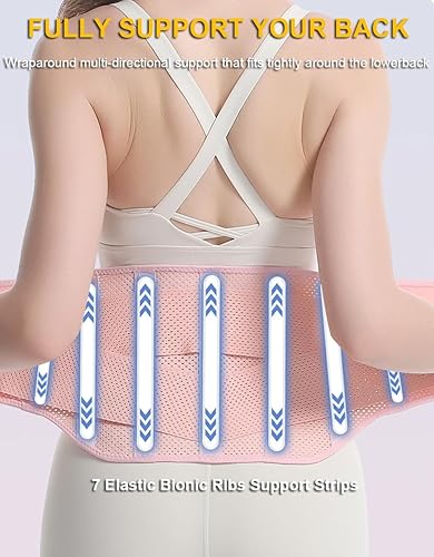 Miniatura 2 de Soporte de espalda ligero para dolor de espalda baja, mujeres y hombres, soporte lumbar para mujeres, productos para aliviar el dolor de espalda