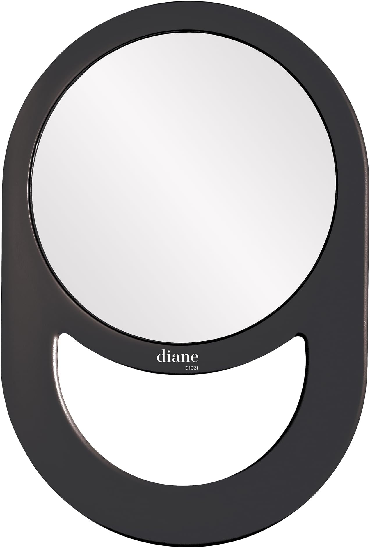 Diane Handle Mirror – Handheld Vanity Mirror with Circle Handle for Hanging – Medium Size (11” x 7.5”) for Travel, Bathroom, Desk, Makeup, Beauty, Grooming, Shaving, D1021