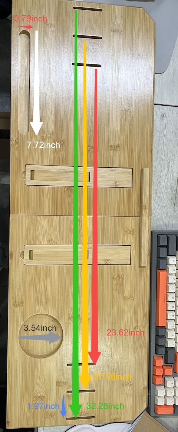 Wooden Treadmill Desk Attachment, Laptop Holder Stand for Treadmill Workstation，A Laptop Stand with Adjustable Height，Available in Multiple scenarios