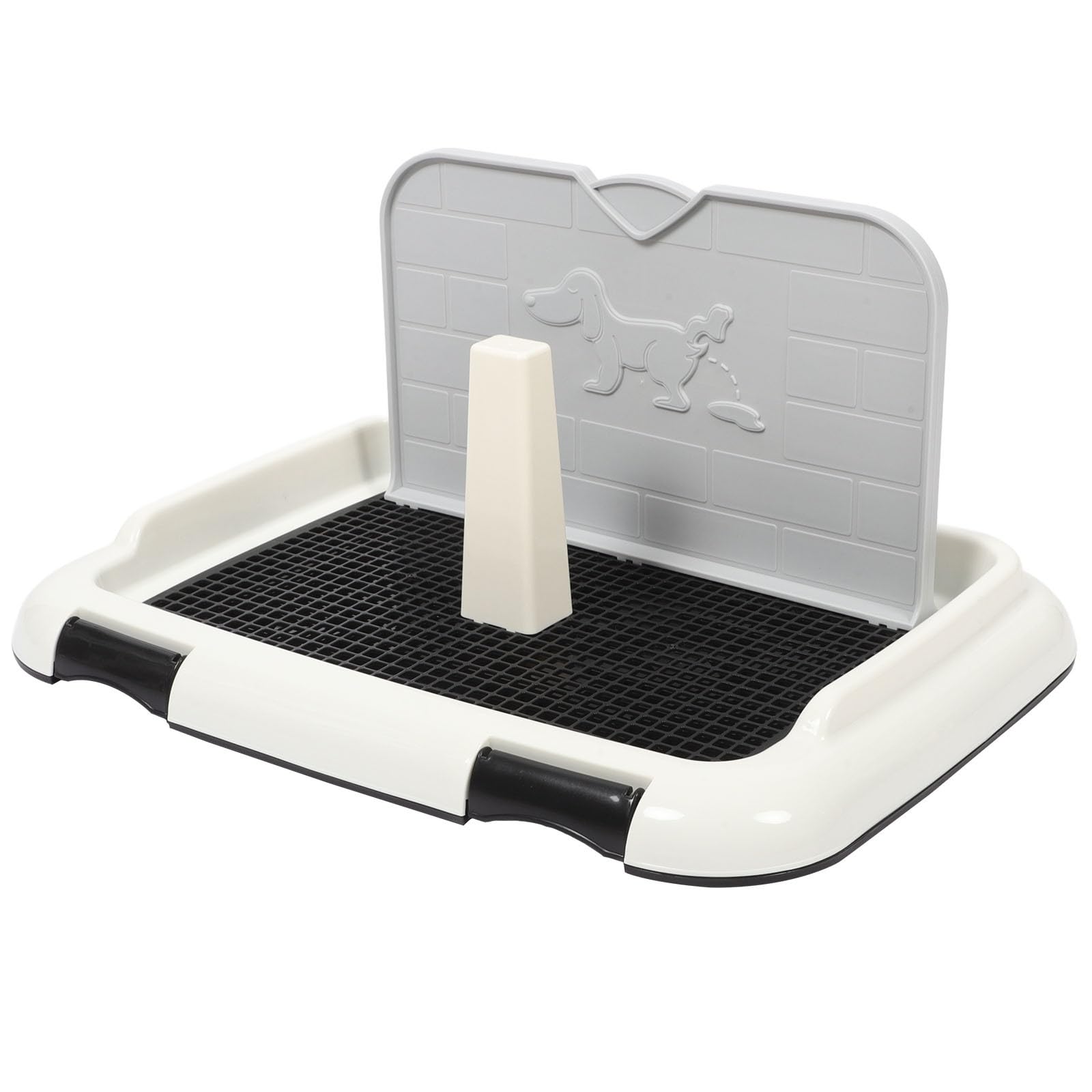 Plastique Toilette Facile à Nettoyer Antidérapante Noir, pour Chien