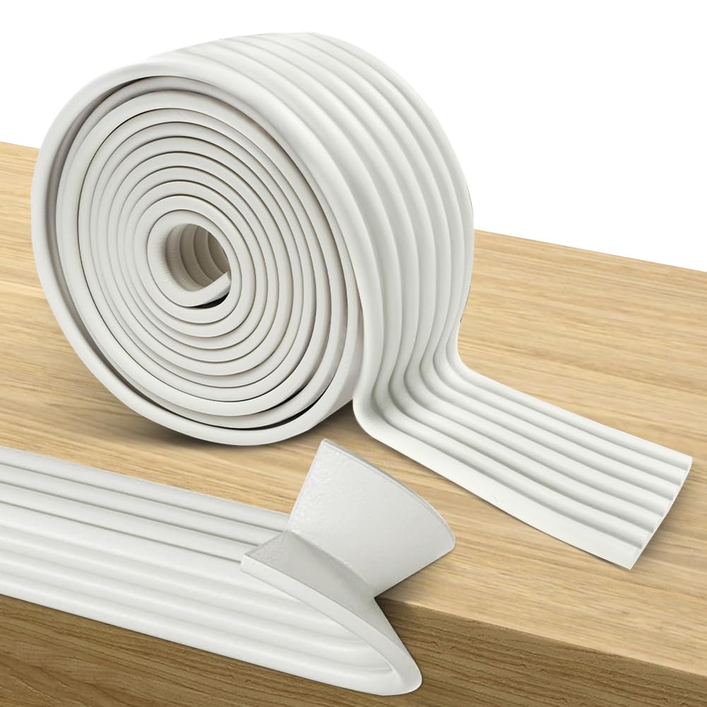 RANJIMA Universale Protezioni 500cmx80mmx8mm, Multiuso Schiuma Protezioni per Bordi Autoadesivo Sicurezza dei Vostri Bambini e Neonati, Protettiva Antiurto Bordi Protettivi Angoli delle Pareti,Mobili