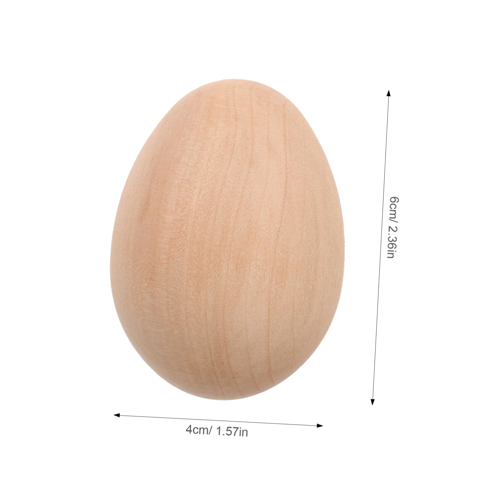 FUNOMOCYA 6pcs Egg Decors Fake Eggs Fake Chicken Eggs DIY Wood Crafts Easter Eggs Creative Egg Craft Eggs Party Simulation Egg Ornaments Fake Egg Props Simulation Egg Decor Khaki Wooden