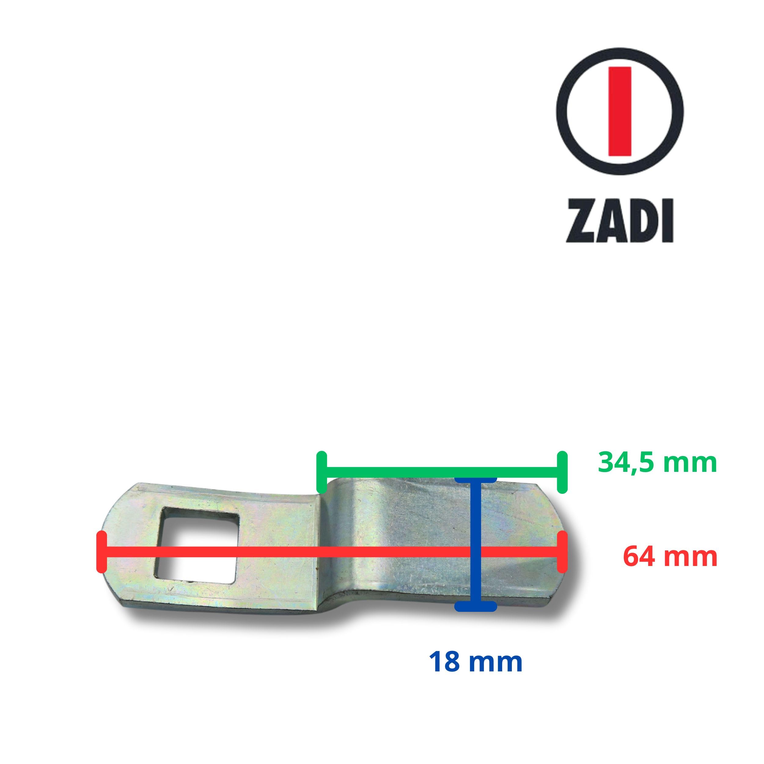 Serratura Zadi per Camper, Roulotte e Portellone - Serratura a Pressione (Push) per Gavone e Sportello Gas - 45 mm Profondità di Incasso - Bianco con Cilindro Zadi e 2 Chiavi Incluse