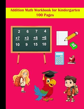 Addition Math Workbook for Kindergarten : Burkett, Mathiew: Amazon.co ...
