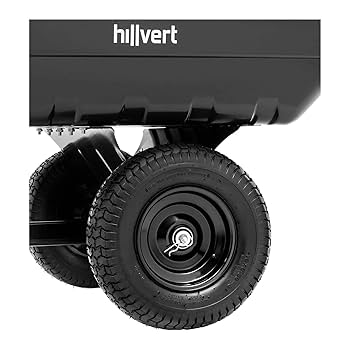 Hillvert HAT-Q.BASS-300B Chariot De Jardin 300 Kg Inclinable