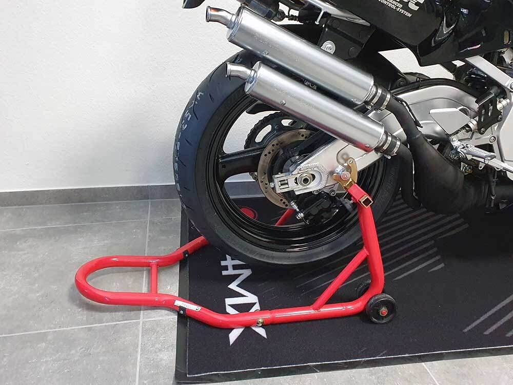Montageständer Motorrad Set VA/HA Rot kompatibel mit TRIUMPH Speed Twin 1200 19-20 DD01