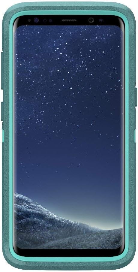 OtterBox Defender Series SCREENLESS Edition for Samsung Galaxy S8 - Retail Packaging - Aqua Mint Way (Aqua Mint/Mountain Range Green)