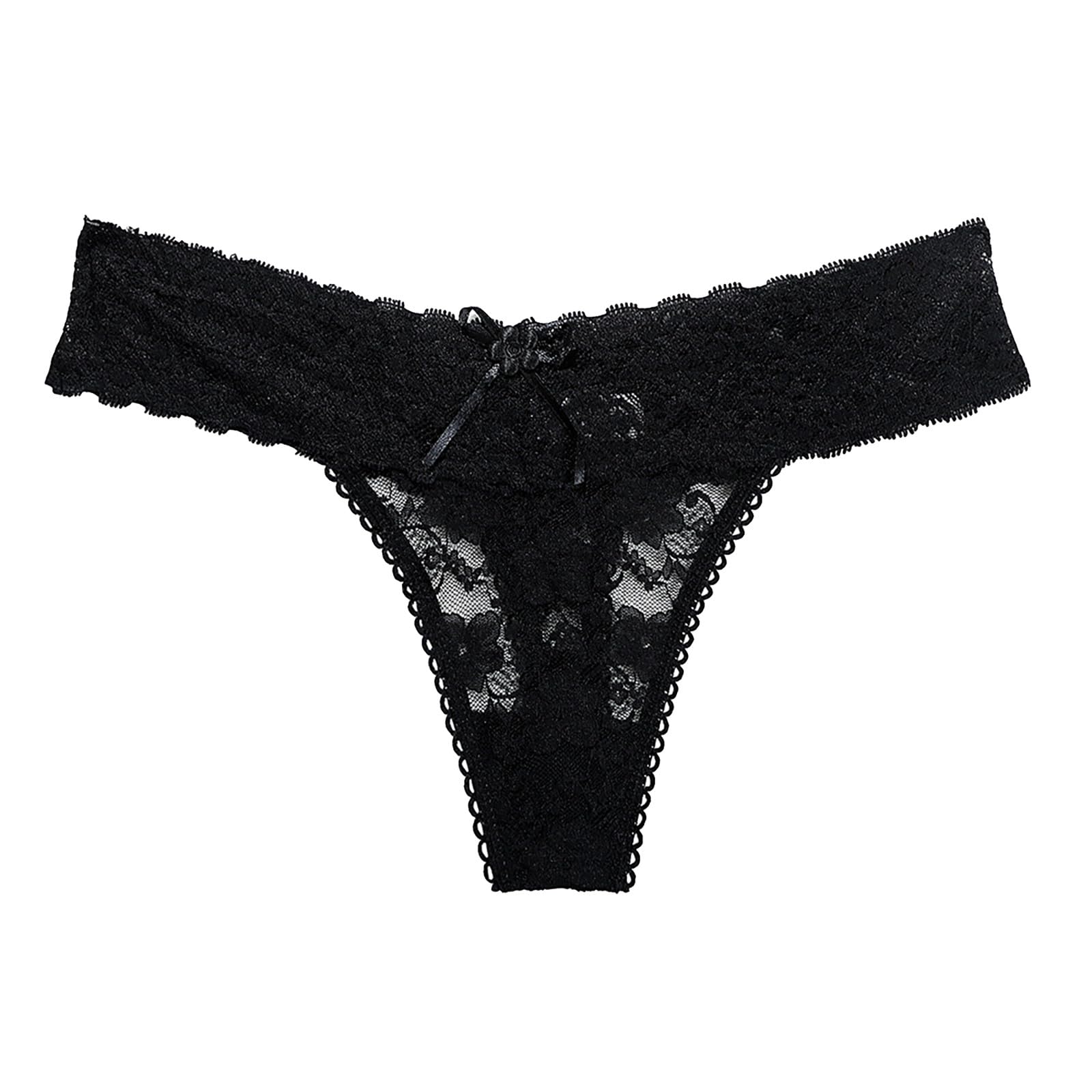 Womens G-string Thongs Briefs Sexy Lace Embroidery Floral Panty Underwear Low Rise T-Back Panties Underpants