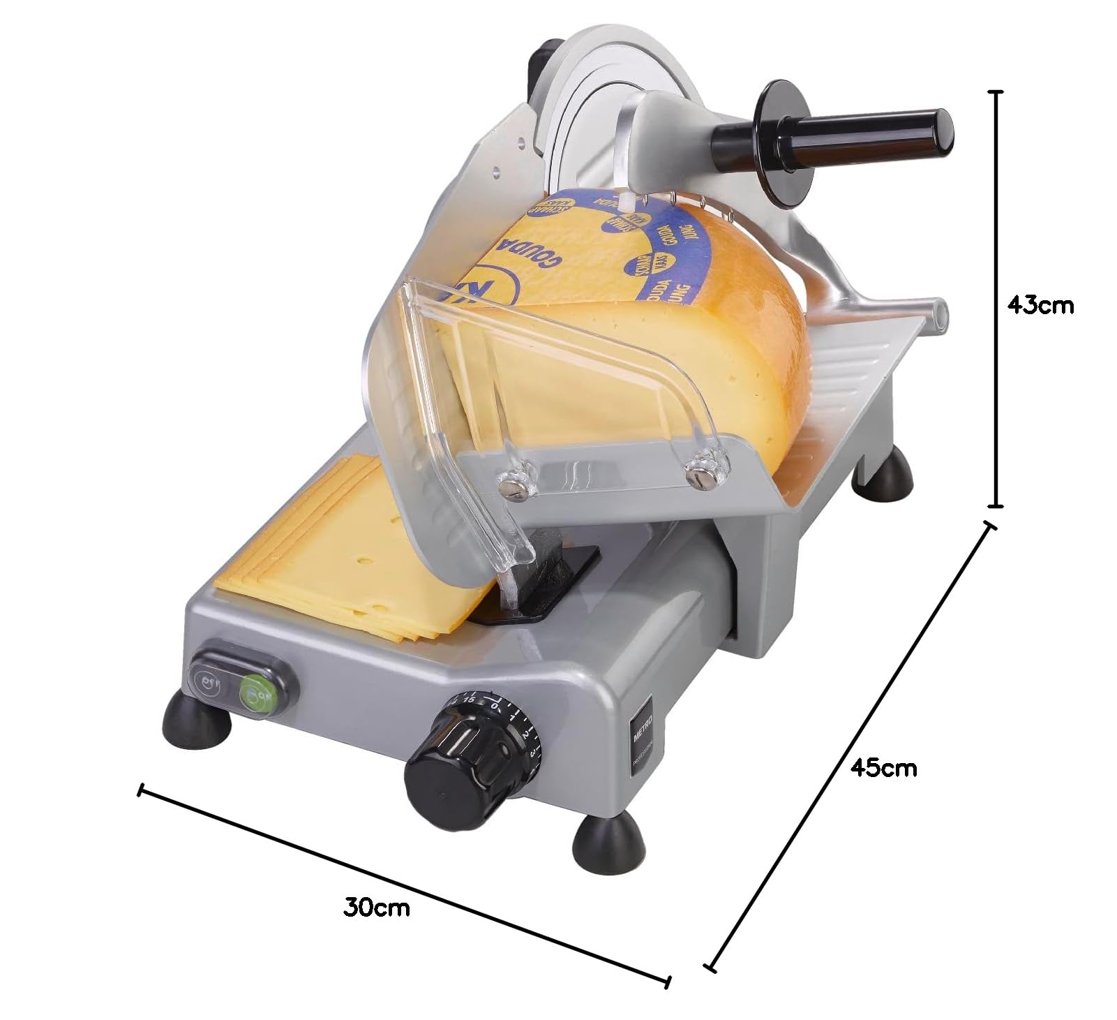 METRO Professional Máquina loncheadora GFS2019, 140 W, Ø 19.5 cm