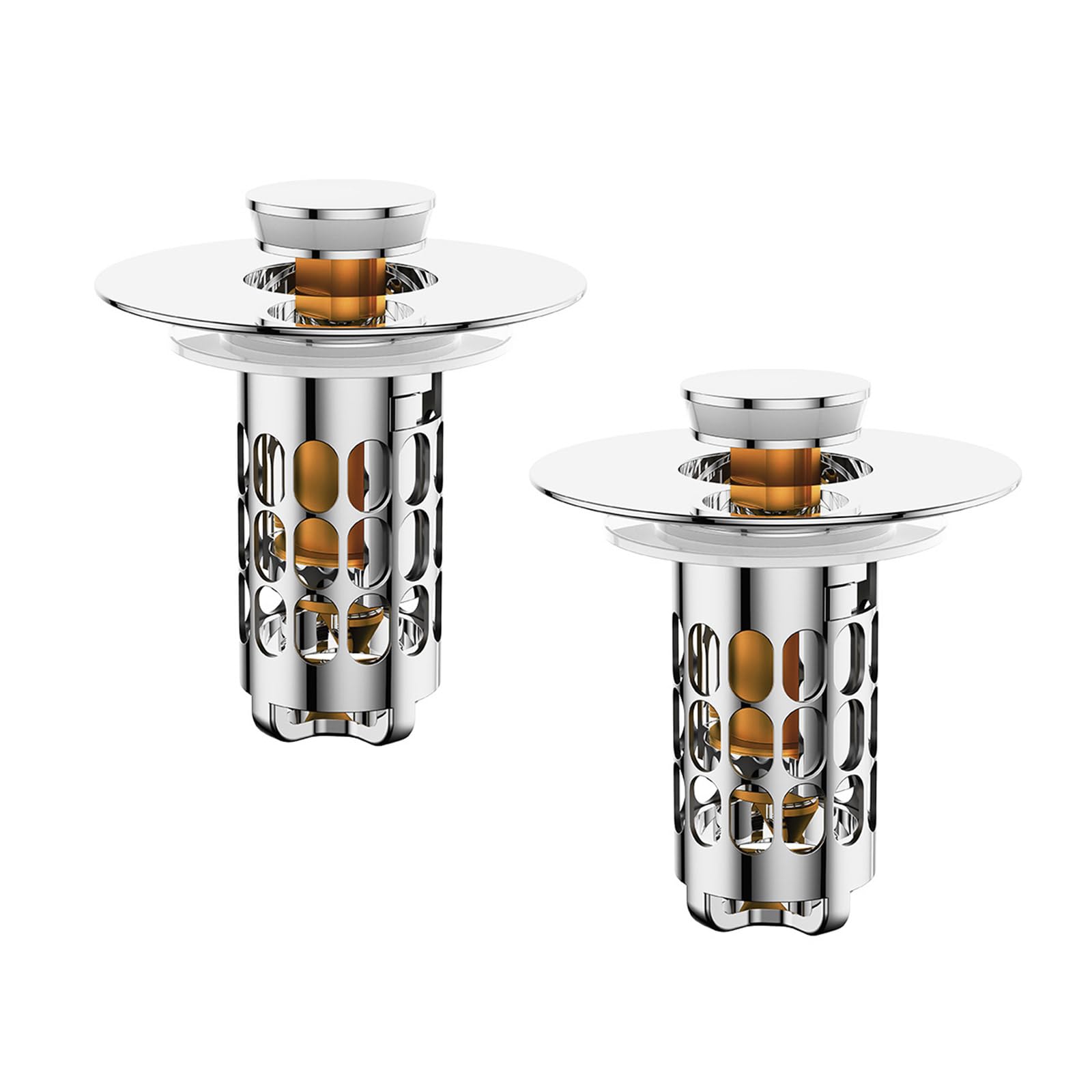 NEWFT Sink Strainer Kitchen Sink Drain Strainer Stoppers AntiClogging Sinks Stoppers Bounce Cores Strainers Basket Filter Kitchen Drainers for Bathroom