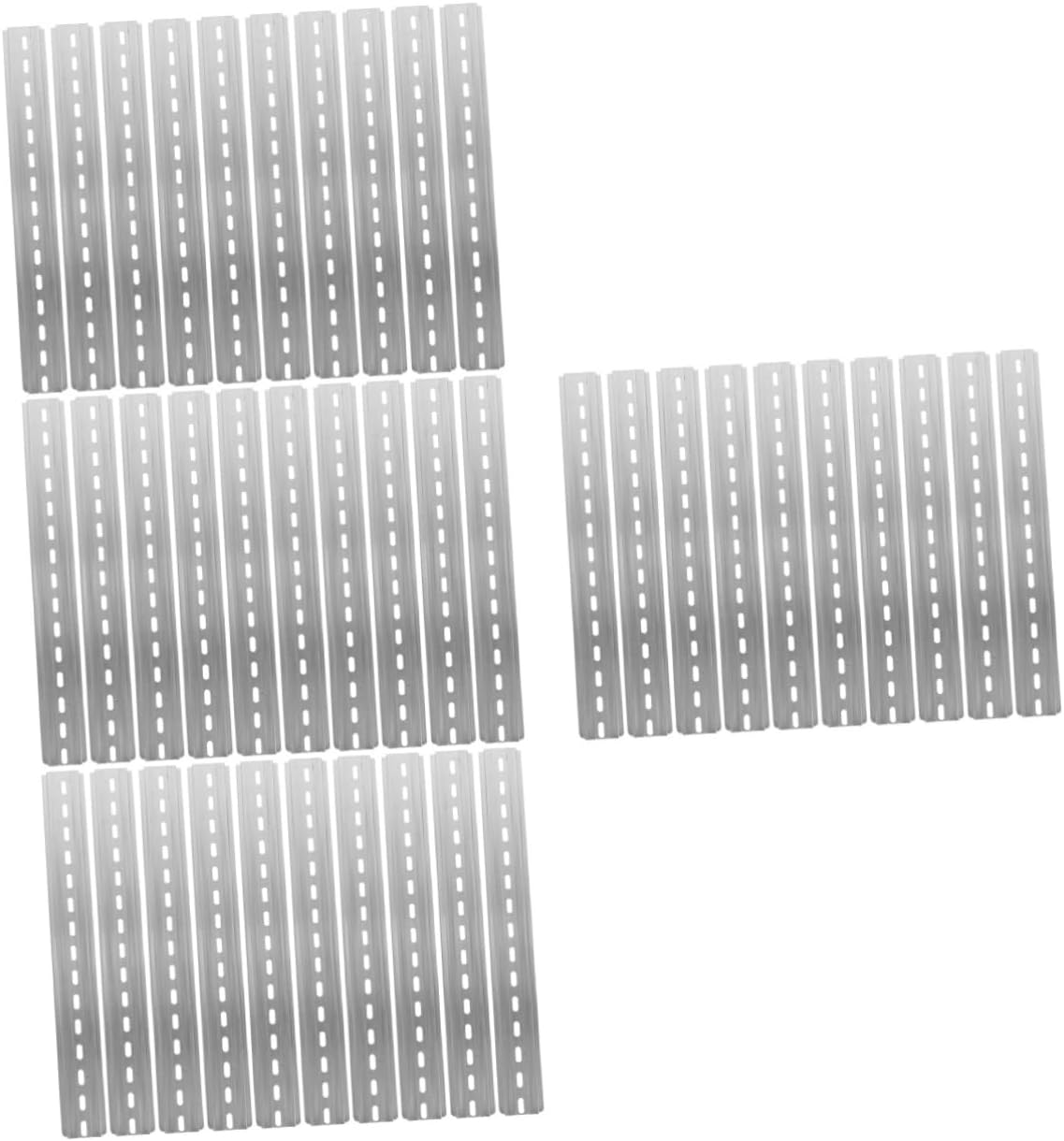40pcs Long Metal Din Rail Industry Din Slotted Rails Replacement for Appliances