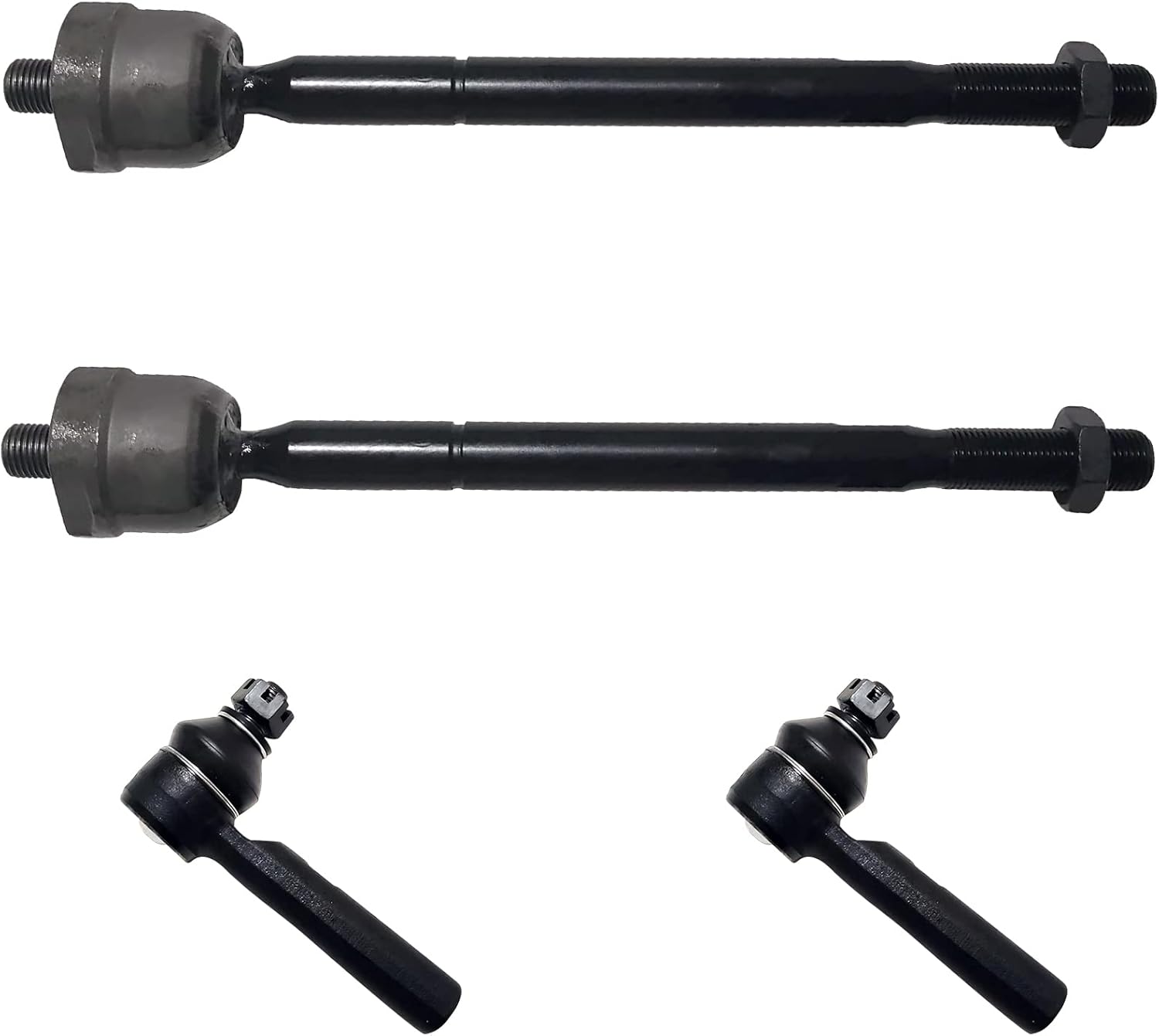 4Pcs Tie Rod Ends, ES80895 EV800529 Front Inner Outer Tie Rod End for Toyota Tacoma 2016-2019 & 2005-2014 4WD RWD & 2015 4WD Base/TRD Pro & 2015 Pre Runner