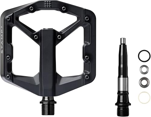 Miniatura 5 de Crankbrothers Stamp Flat MTB Pedales - Pedales de bicicleta específicos de tamaño, ligeros, versátiles y duraderos