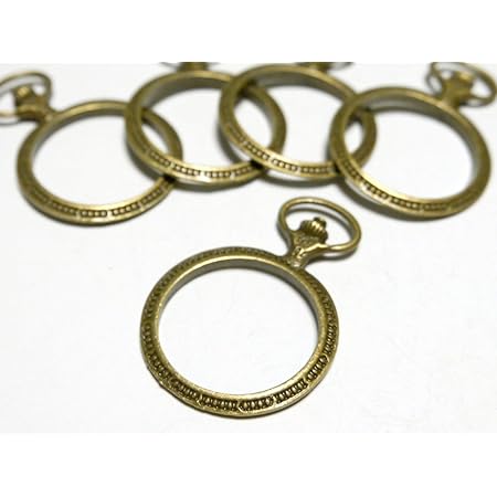 Amazon 紗や工房 レジン空枠 懐中時計 ラウンド 5個 約52mmx38mm 金古美 レジン枠 フレーム カラワク メタルチャーム 手芸材料 レジン用品 素材 資材 チャーム アクセサリートップ 通販